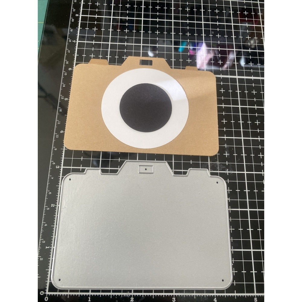 Metal Cutting Die Large 3x4" Camera Photographic Scrapbooking READ